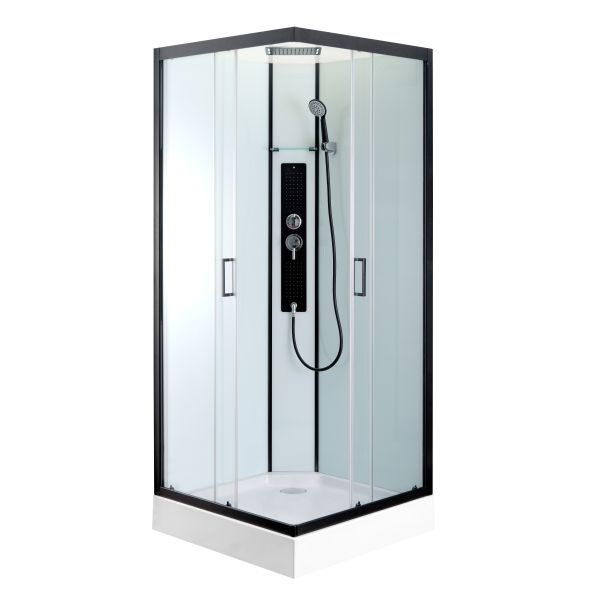 Free Standing Quadrant Shower Cubicles With Transparent Tempered Glass Fixed Panel