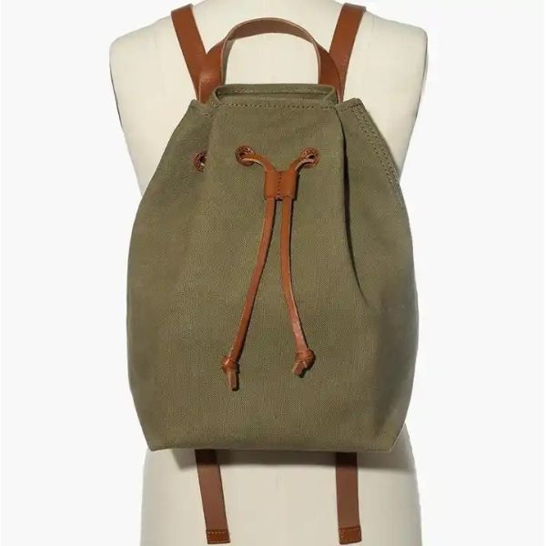 Customize Canvas Drawstring Backpack Environmental Protection