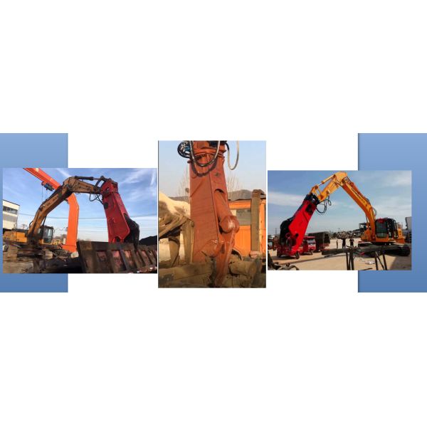 Heavy Duty Powerful Hydraulic Metal Eagle Scrap Shears Cutter For Excavator