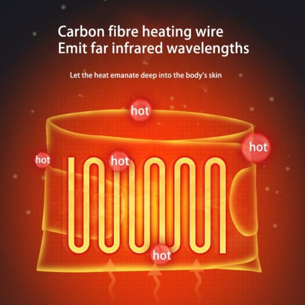 Electric Timing Warm Heating Waist Belt Heated Waist Belt Lumbar Support
