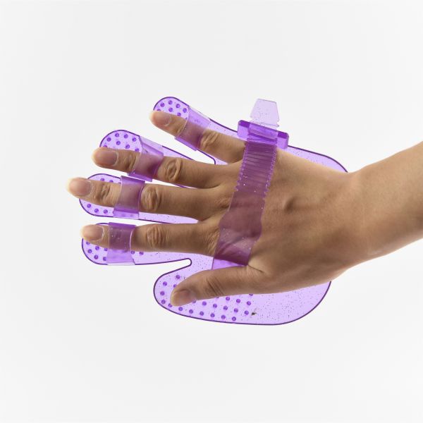 Five Fingers Jelly Curry Comb Plastic Pet Grooming And Massage Tool
