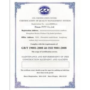 Hunan Jyfy Co., Ltd. Certifications