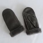 Cheap classical shearling snow mitten gloves
