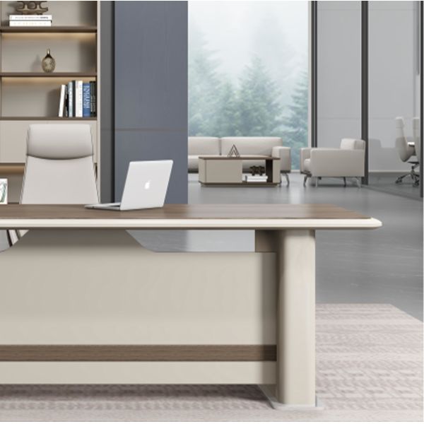 Modern L Shape Director Manger Office Furniture Solutions Table And Chair Set Executive