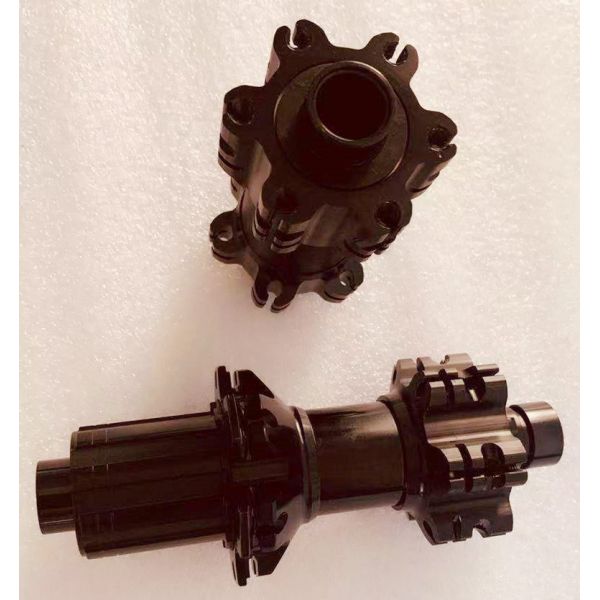 24 Holes Bicycle Hubs Carbon Disc Brake Hubs Tower Base Barrel Axle For Front And Rear