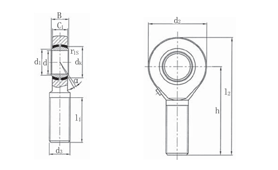Threaded Ball Joint Rod Ends Bearing Chrome Steel Female Threaded Rod Ends Bearing