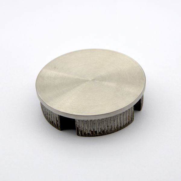 Stainless steel end cap 50.8mm for handrail tube 2", Satin finishing, SS304