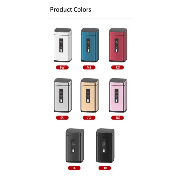 Living Room High-end Light Luxury Modern Induction Toilet with Cover Simple Smart Household Trash Can