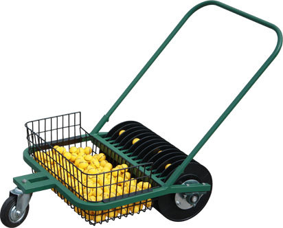 Golf hand push type ball picking machine