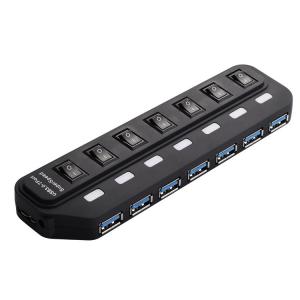 7 Port Micro Usb Charging Cable HUB Every Port With Both Sharing Switch / LED