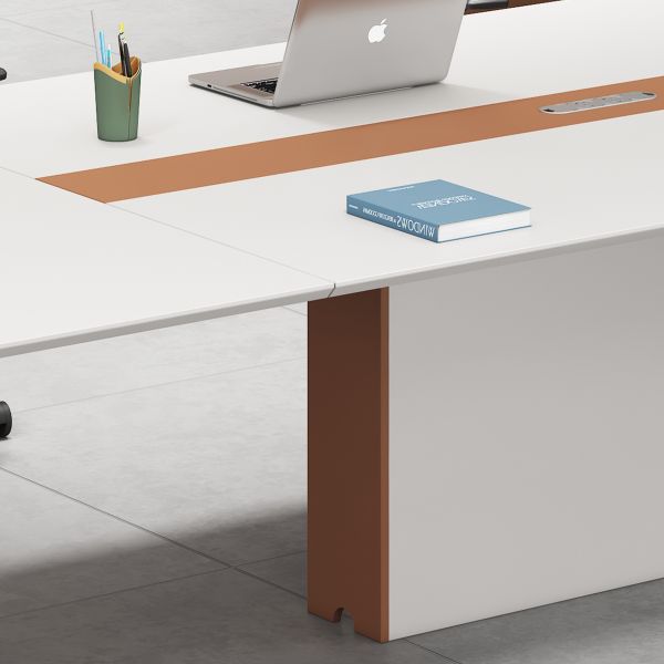 Modern Wooden Modular Office Furniture Table 2 4 Person Cubicle Workstation Manager Staff Desk