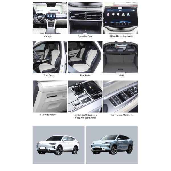 Safety Compact Fully Electric SUV 150kw / 160kw Max Power BYD Song 2023