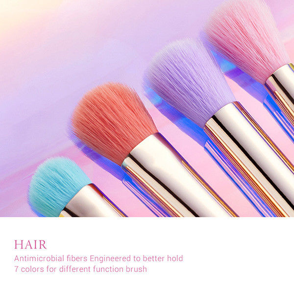 7pcs Fantasy Jessup Makeup Brush Set With PU Travel Bag