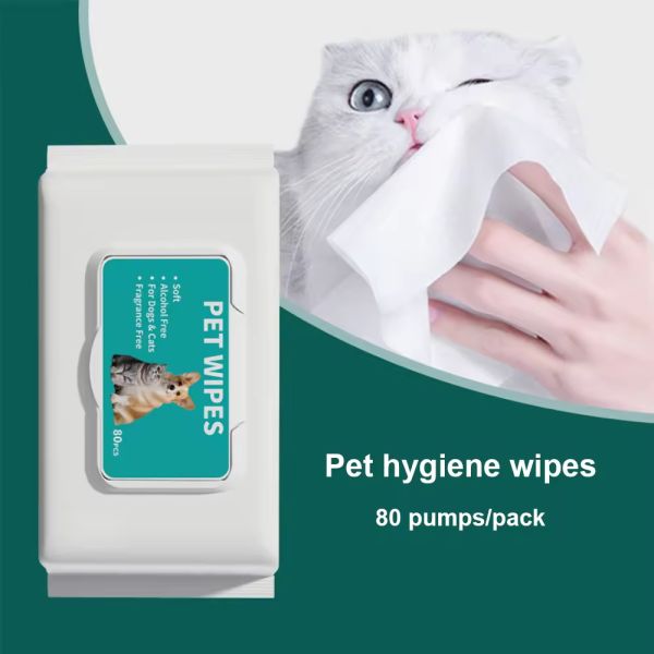 Soft Pet Wet Wipes OEM ODM Dog Wet Wipes For Cleaning Dogs Paw Face Eye