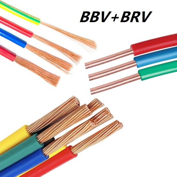 HPLE PVCcopper wire bv/bvr 1.5 mm 2.5mm 4mm 6mm 10mm house wiring electrical cable single core wire black white red