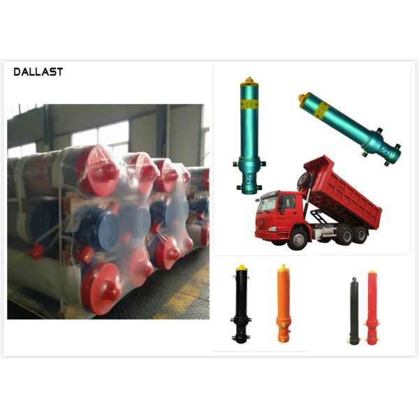 Long Stroke Single Acting Hydraulic Cylinder for Dump Truck , Hydraulic Oil Cylinder