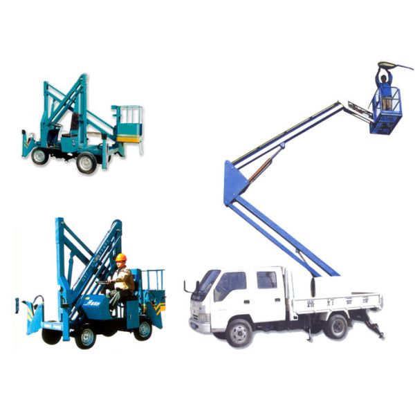360 Rotation Self Propelled Trailer Mounted Boom Lift with Hydraulic Crank Arm
