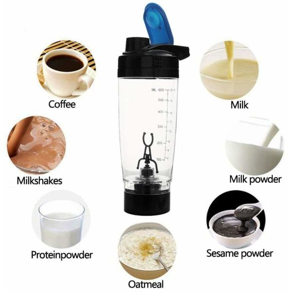Wholesale 600ML Electric Protein Mixer Shaker Bottle Portable Mini Juicer Plastic Self Stirring Coffee Mug Eco Friendly