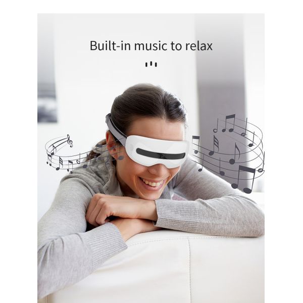 Rechargeable Smart Eye Massager Electric Eye Acupoint Tapping With Music 750mAh