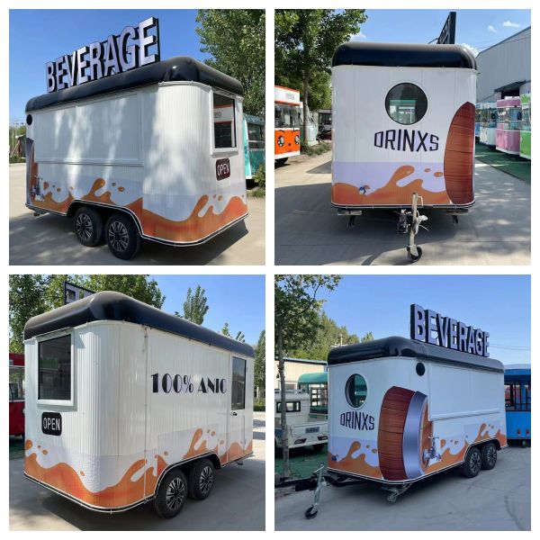Modern Design Used Food Cart Trailer with 1.5KW-4.5KW Power