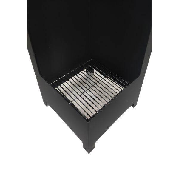 Outdoor Camping Carbon Steel Trapezoidal Power Coated Wood Burning Stove