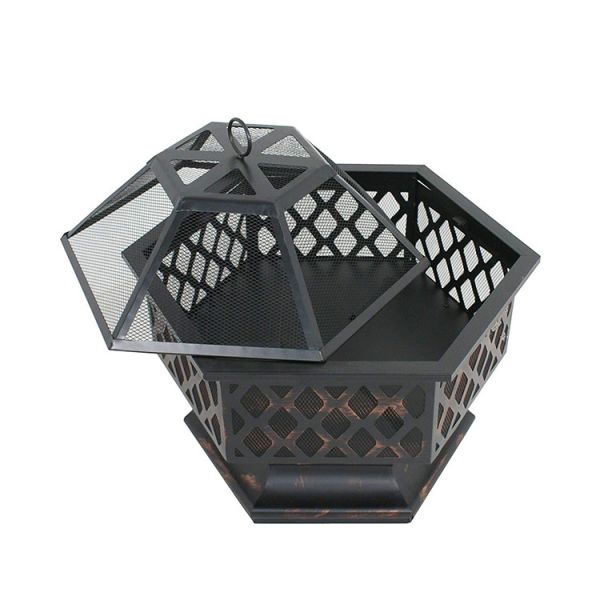 Steel Fire Pit Outdoor Garden Decoration Portable Outdoor Wood Burning Fire Pit