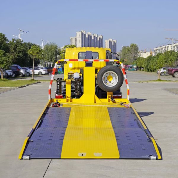 Factory Sales Lightweight FAW New Brand 4x2 8Tons Tow Truck Wrecker Truck With 6M Landing Flat Bed