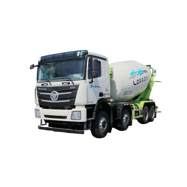 foton 8*4 cement lorry 12m3 diesel cement concrete mixer truck with pump for sale