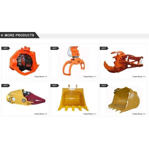 Q355B Excavator Skeleton Bucket Yellow Black Sieve Excavator Crusher Bucket