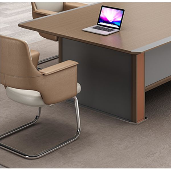 Modern Wooden Luxury Conference Rectangle Panel Table Office Furniture Table For Boardroom Meeting Room Conference Desk