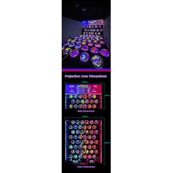 HD Graphics Interactive Projection Ball PK Games Laser Precision Motion Tracking