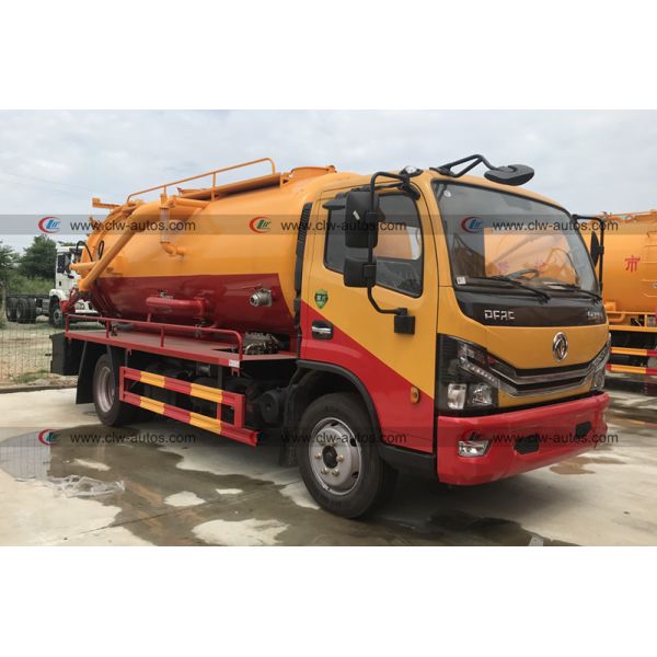 Dongfeng 4X2 LHD 8500Pa Vacuum Sewage Suction Truck