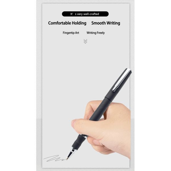 Black Business Roller Ball Pen 0.5mm Neutral Pen Metal Signature Pen