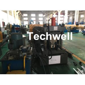 Quality Carbon Steel Top Hat Channel Cold Roll Forming Machine With 1.5 Inch Chain wholesale