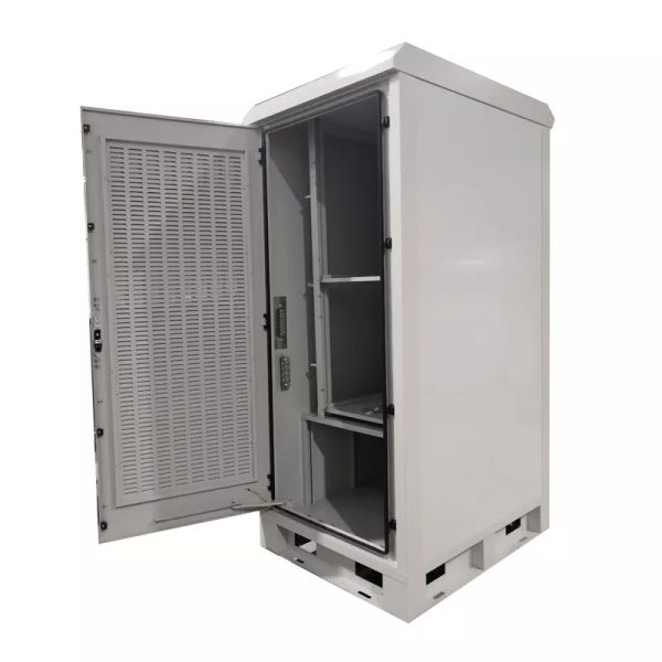 42U Outdoor Electric Weatherproof Data Cabinet With Cooling IP55 IP65