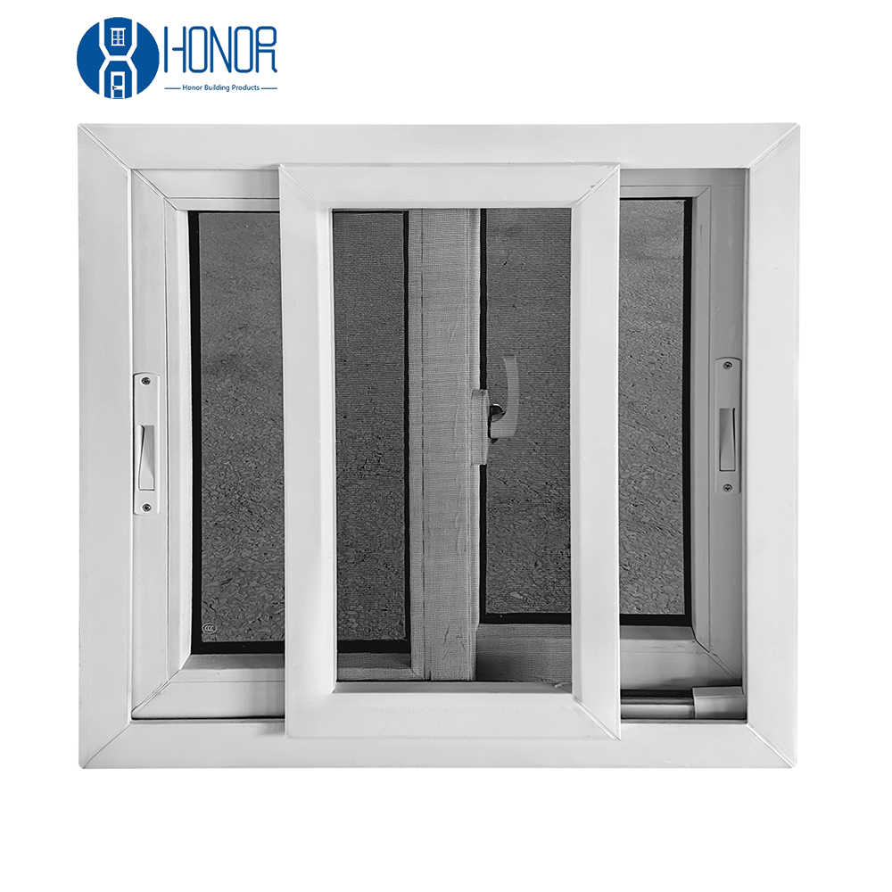 Factory Price Sliding Window Small Size Horizontal PVC UPVC Window Sliding Window
