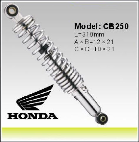 Honda MB100 Motorcycle Shock Absorber 330mm Motor Shocks , Motorcycle Spare Parts