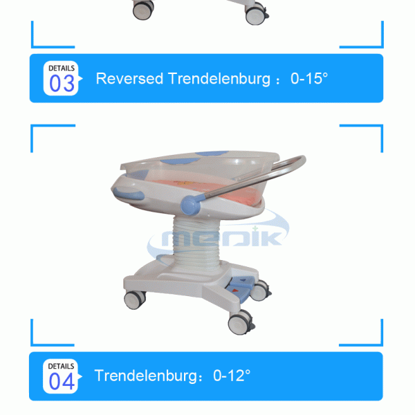 Touch Penal Medical Baby Cribs Height With Weighing Scale System Fit Infant