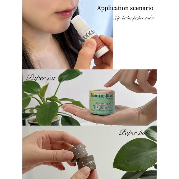 Oil Resistant Push Up Paper Tube High Precision Eco Friendly Lipstick Tubes