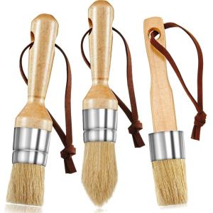 Quality 1in Wooden Handle Wax Paint Brush Set 0.32g wholesale