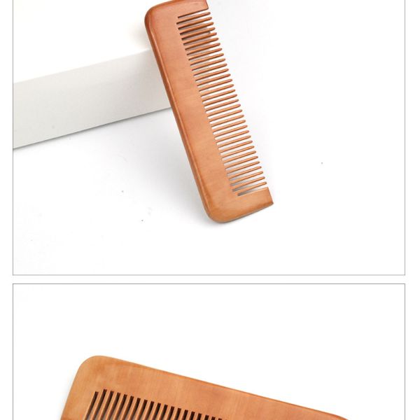 Old Mahogany Massage Handmade Wooden Comb carved Anti Hair Loss Anti Static