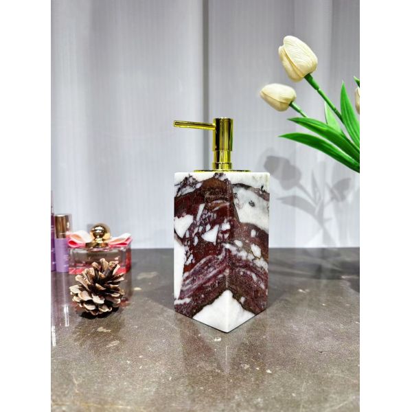 Natural Marble Liquid Soap Dispenser Modern Style Elegant For Bathroom