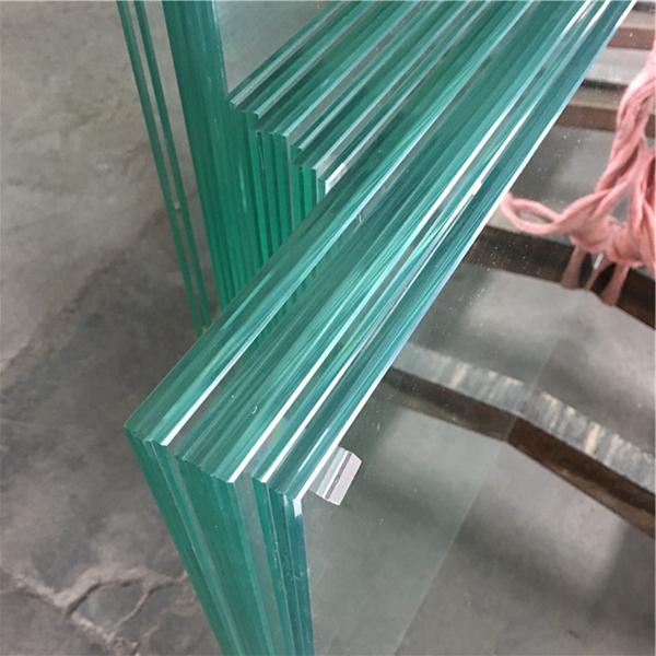 Clear Float LED Laminated Glass EVA Film PVB Film 6.25mm 12.38mm Laminated Tempered Glass Bulletproof Laminated Clear Glass For Table