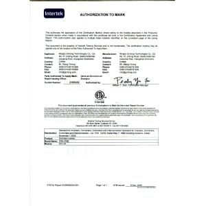 Qingdao Greef New Energy Equipment Co., Ltd Certifications