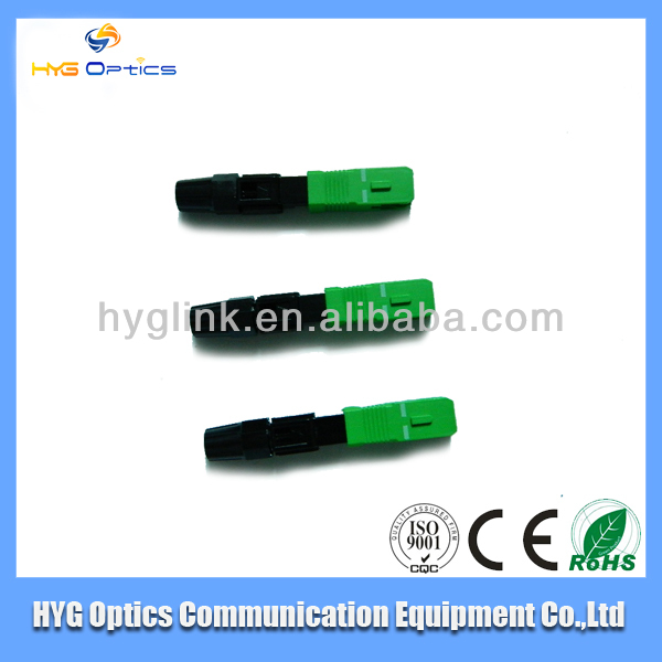 Green APC Simplex FO Fast E2000 Sc Optical Connector