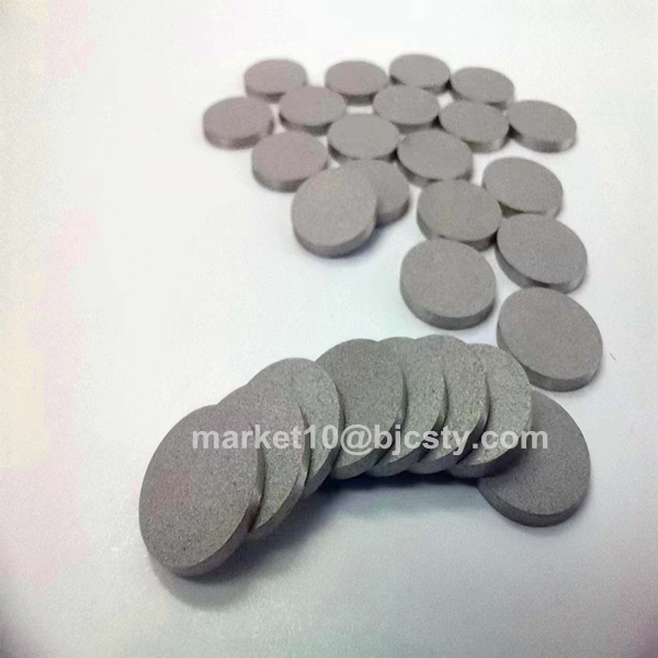 0.8mm Porous Titanium Plate Sintered Titanium Filter Elements
