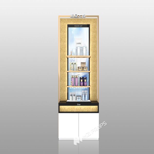 TJiS-B1-1 Multi-Directional Lighting System Skincare Display Cabinet for Airports