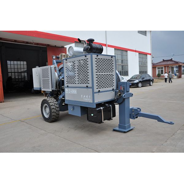 Tension Stringing Equipment Cummins Engine Tension Machine For Overhead Line