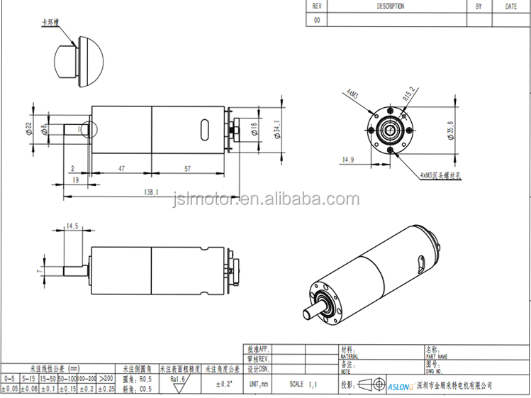 Planetary Gear Encoder Reduction Motor PG36-555B 12/24V 8-1600RPM 36mm Micro DC Reduction Motor Planetary Motor Gearbox