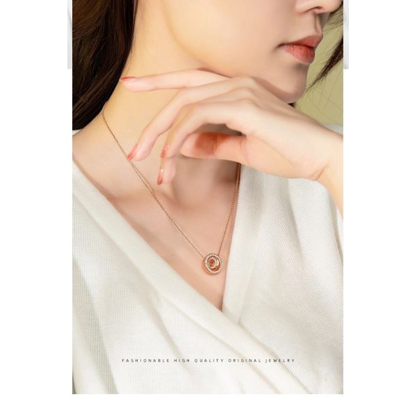 2021 Wholesale Fashion Jewelry 925 Sterling Silver Gold Plated Daisy Pendant Necklace Chain